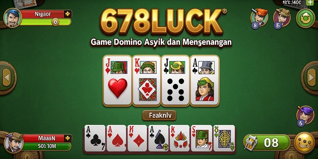Gameplay seru di 678LUCK dengan domino klasik.