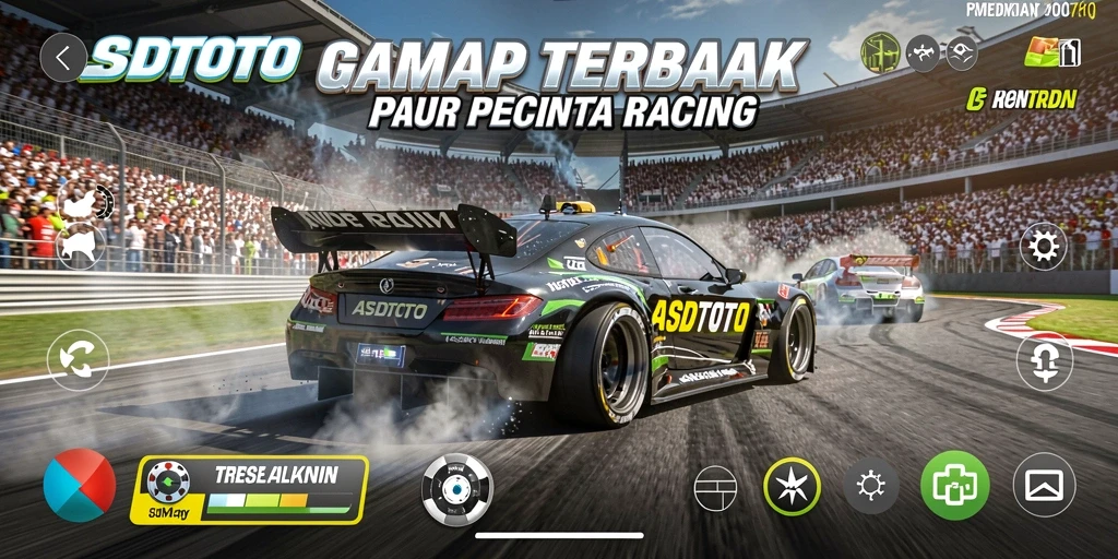 Tampilan menarik dari gameplay balap ASDTOTO yang mendebarkan.