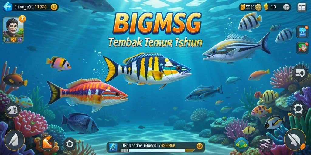 Tangkapan ikan seru dalam BIGMSG dengan gameplay menarik.