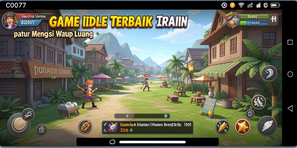 Tangkapan layar utama C0077 menunjukkan gameplay yang santai dan menarik.