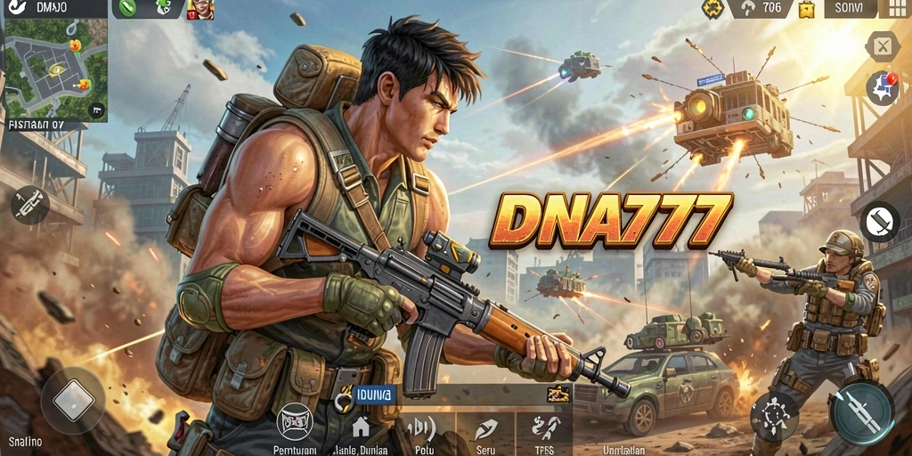 Gameplay seru dari DNA777 dengan pertempuran TPS yang mendebarkan.