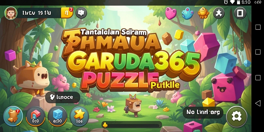 Tampilan gameplay puzzle yang menarik dan penuh tantangan.