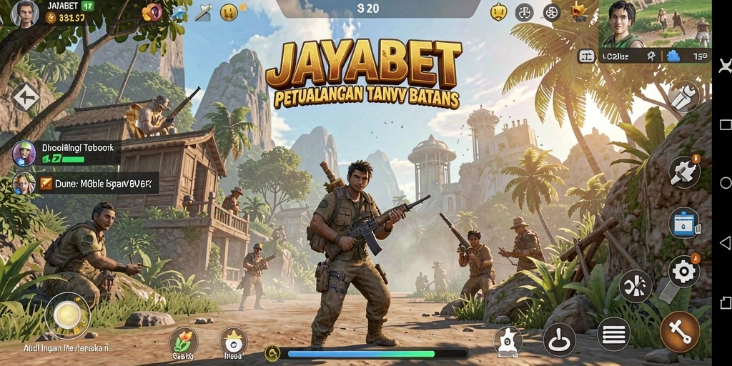 Gameplay seru JAYABET dalam dunia terbuka yang luas.