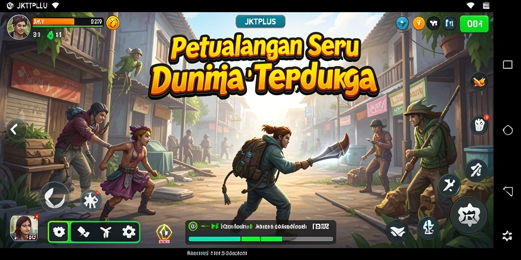Tangkapan layar menunjukkan gameplay seru di JKTPLUS dengan grafis menawan.