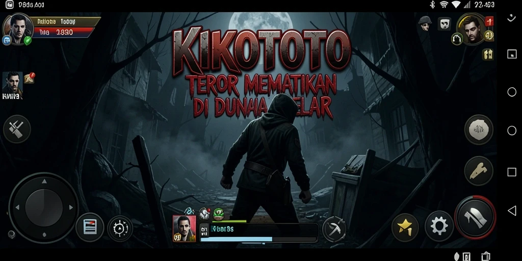 Tampilan ikonik dari gameplay KIKOTOTO yang menyeramkan.