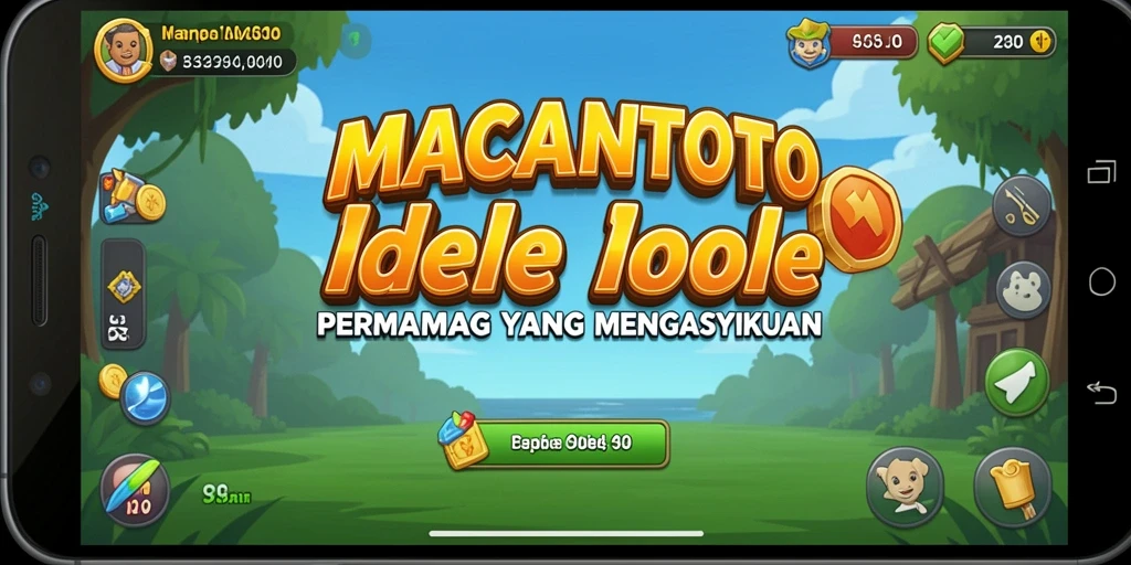 Gameplay <strong>MACANTOTO</strong> yang menawan dengan kemajuan otomatis.