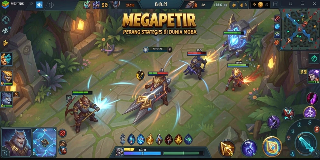 Gameplay seru dengan pertempuran strategis di MEGAPETIR.