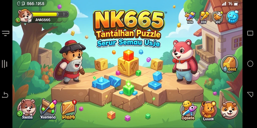 Tampilan gameplay NK666 dengan berbagai tantangan puzzle yang menarik.