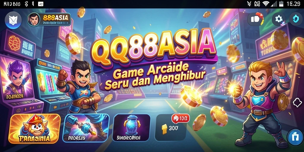 Tampilan gameplay QQ88ASIA yang seru dan dinamis.
