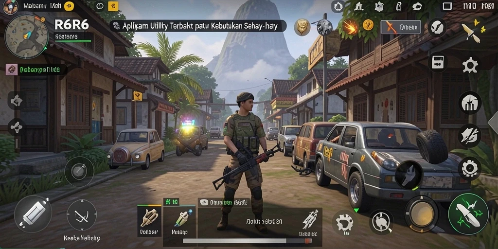 Screenshot utama R6R6 menampilkan fitur pengingat dan pemantauan yang praktis.