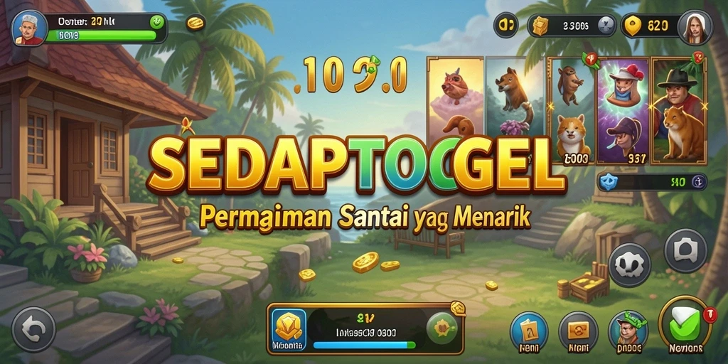 Tampilan gameplay SEDAPTOGEL yang seru dan berwarna.