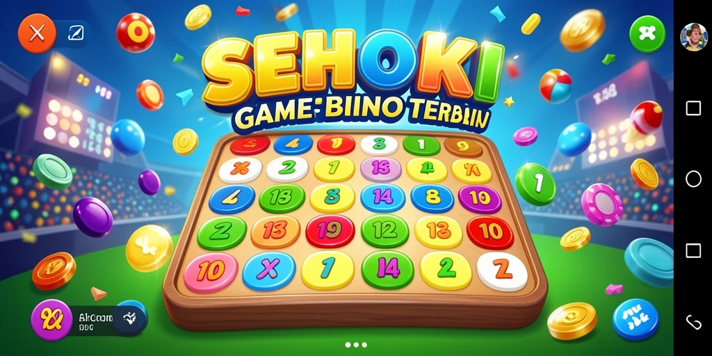 Tampilan permainan Bingo yang seru dan menggembirakan dalam SEHOKI.