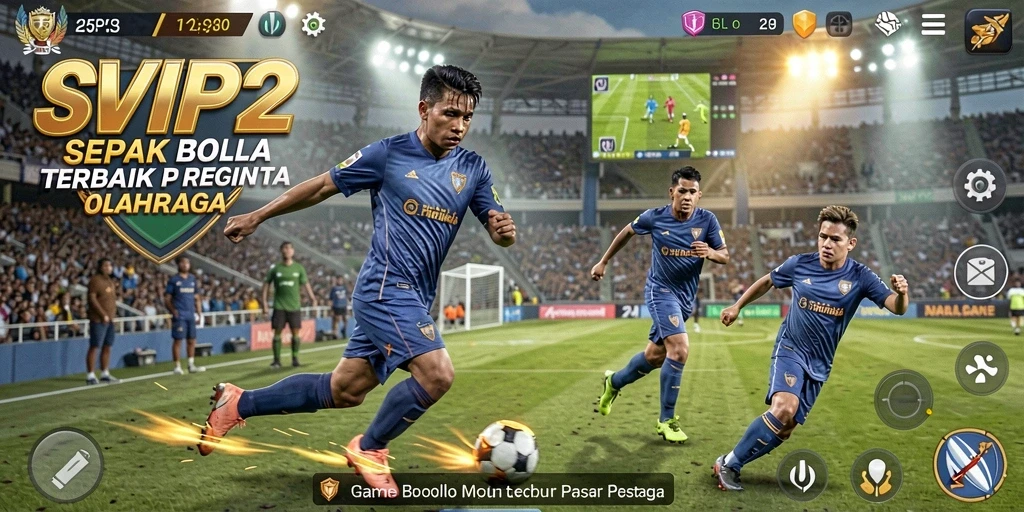 Tampilan menarik dalam pertandingan sepak bola SVIP2 yang mendebarkan.