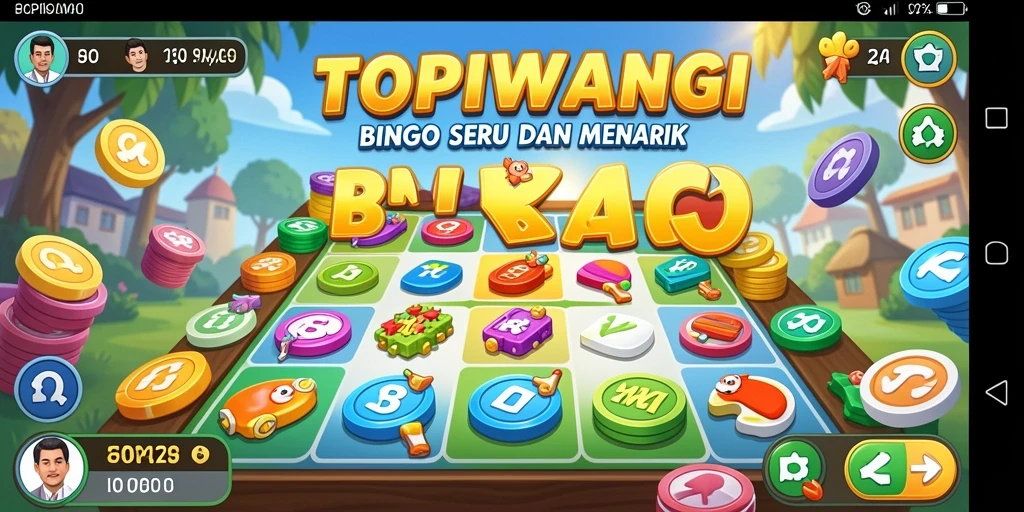 Tampilan gameplay seru dari aplikasi Bingo TOPIWANGI.