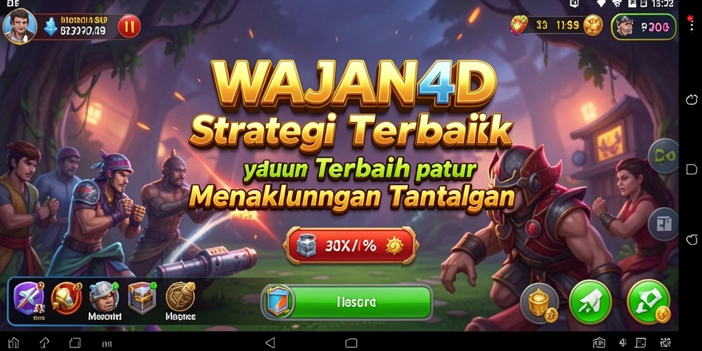 Tampilan gameplay WAJAN4D yang mendebarkan dan penuh strategi.