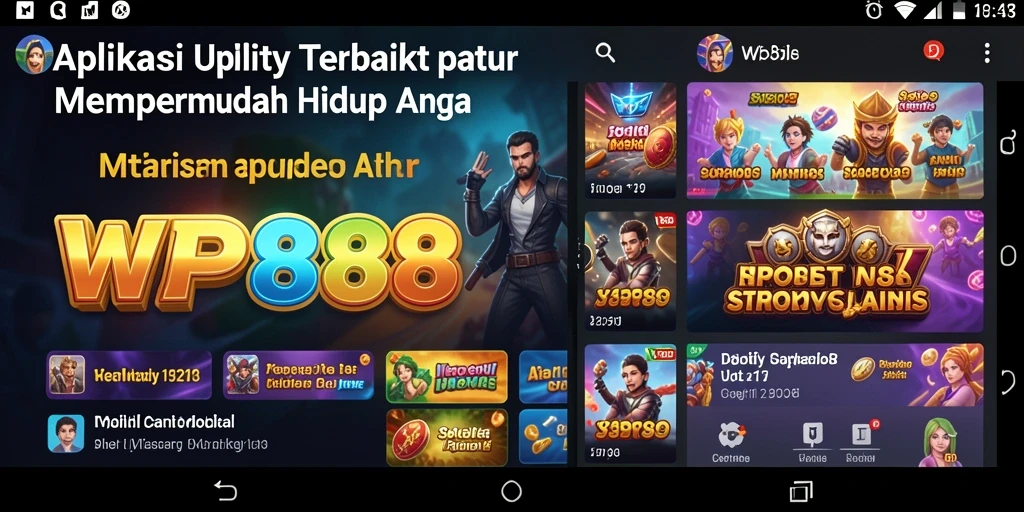 Tampilan antarmuka WP888 yang sederhana dan mudah digunakan.